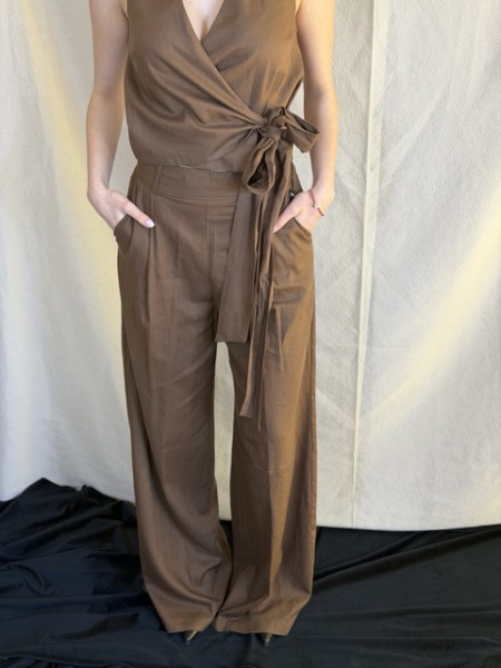 PANTALONI MISTO LINO EUFORIA