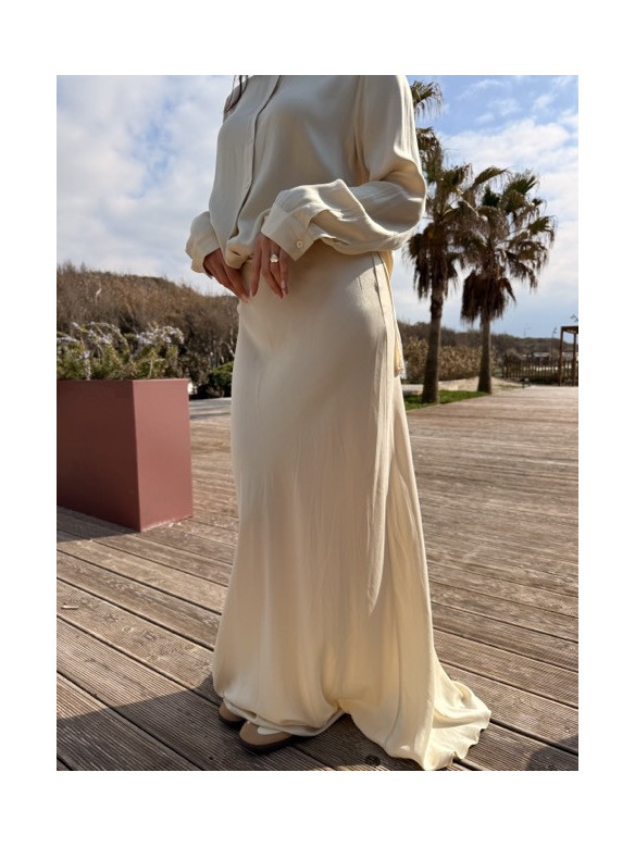 GONNA SATIN EXTRA LUNGA LUMINA