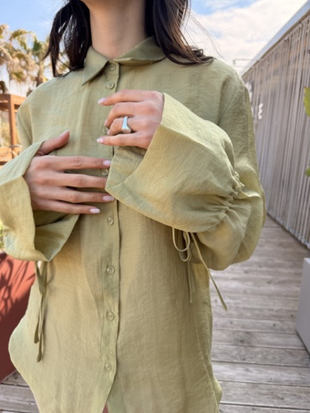 CAMICIA MANICA FIOCCO LUMINA