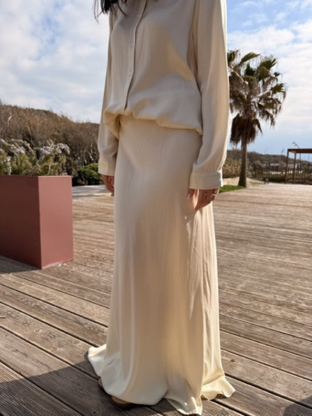 GONNA SATIN EXTRA LUNGA LUMINA