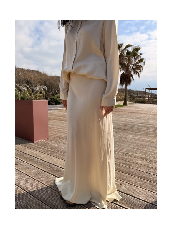 GONNA SATIN EXTRA LUNGA LUMINA