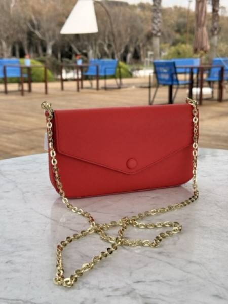 BORSA POCHETTE BUSTINA BOTTONE 