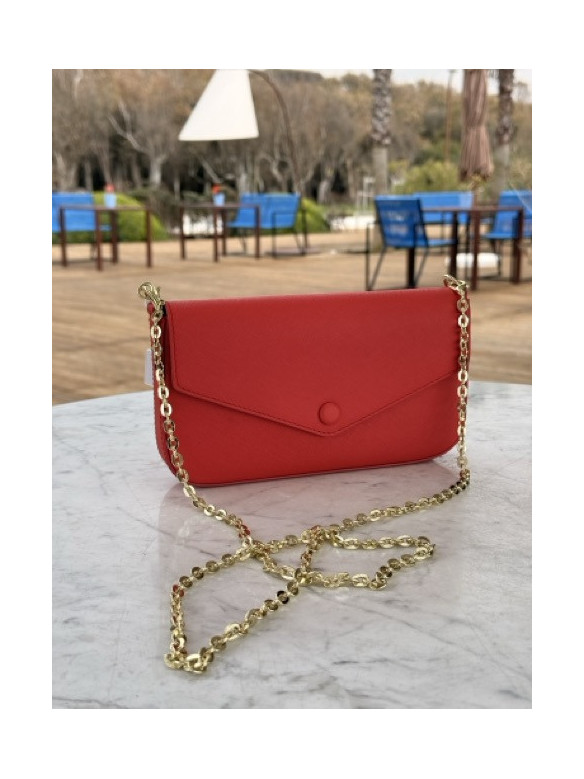BORSA POCHETTE BUSTINA BOTTONE 