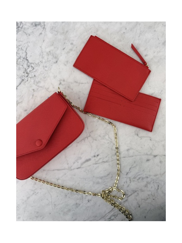 BORSA POCHETTE BUSTINA BOTTONE 