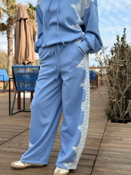 PANTALONI TUTA JOGGER PIZZO LUMINA
