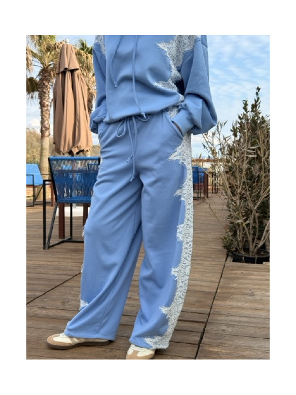 PANTALONI TUTA JOGGER PIZZO LUMINA