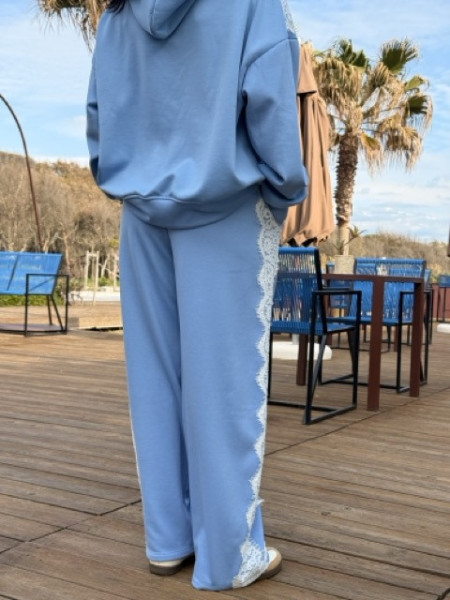 PANTALONI TUTA JOGGER PIZZO LUMINA
