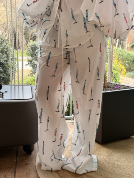 PANTALONI RICAMATO LUMINA