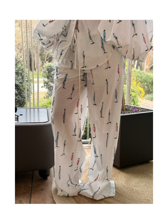 PANTALONI RICAMATO LUMINA