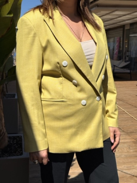 BLAZER DOPPIO PETTO COTONE LUMINA
