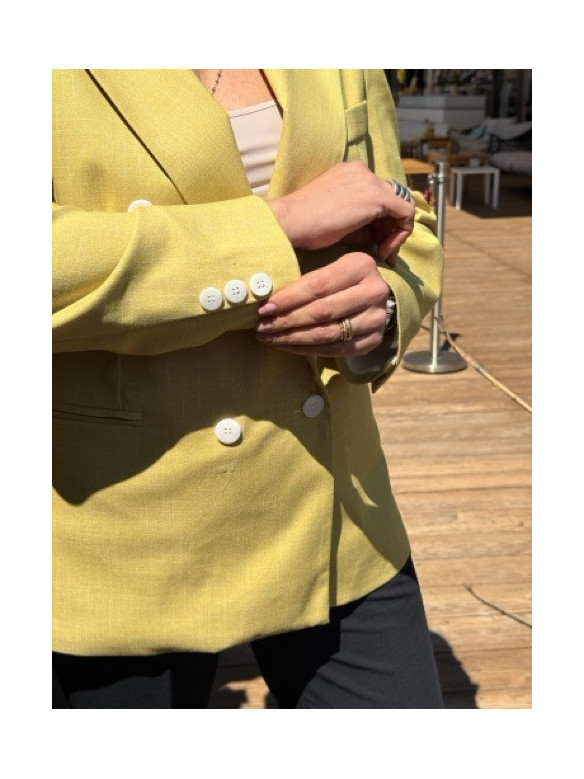 BLAZER DOPPIO PETTO COTONE LUMINA