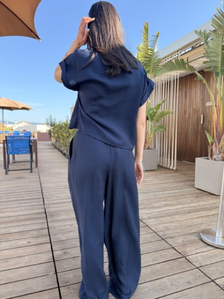 PANTALONI CON PIEGHE EUFORIA