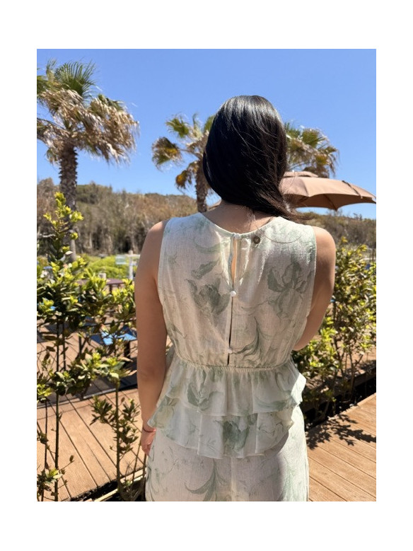 BLUSA CON BALZE FIORI EUFORIA