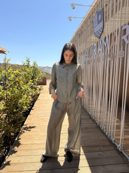 PANTALONI RIGATO EUFORIA