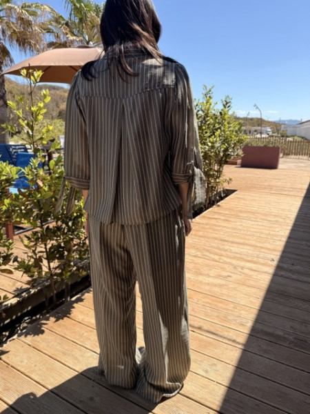 PANTALONI RIGATO EUFORIA