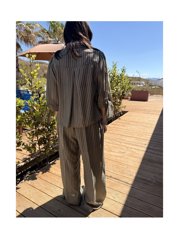 PANTALONI RIGATO EUFORIA