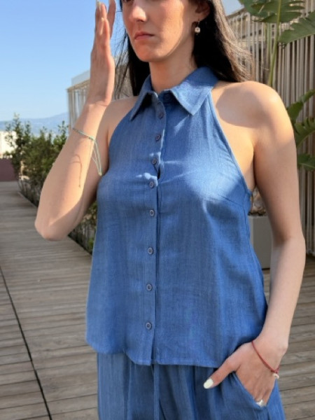 CAMICIA SCOLLO SCHIENA JEANS EUFORIA