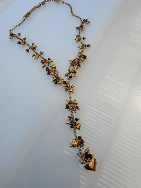 COLLANA SONAGLINI COLORATI VALIOSO