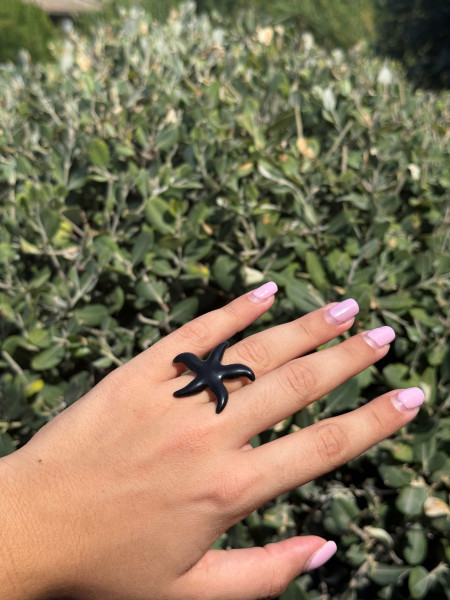 ANELLO STELLA MARINA SMALTATO VALIOSO