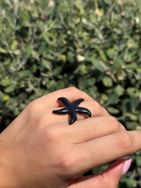 ANELLO STELLA MARINA SMALTATO VALIOSO