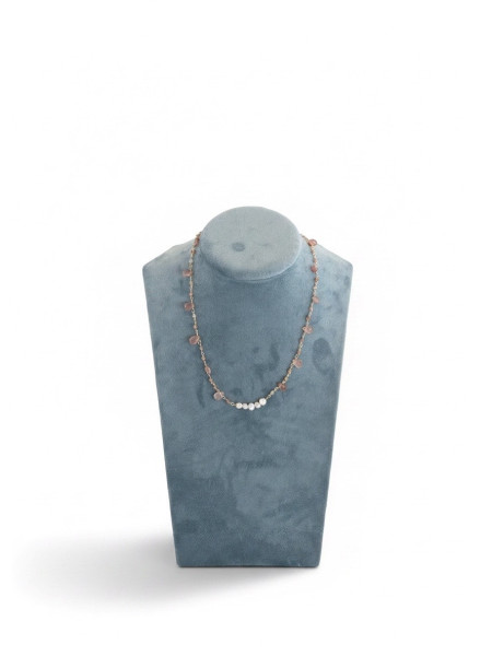 COLLANA PIETRE E PERLE BUCCARELLO