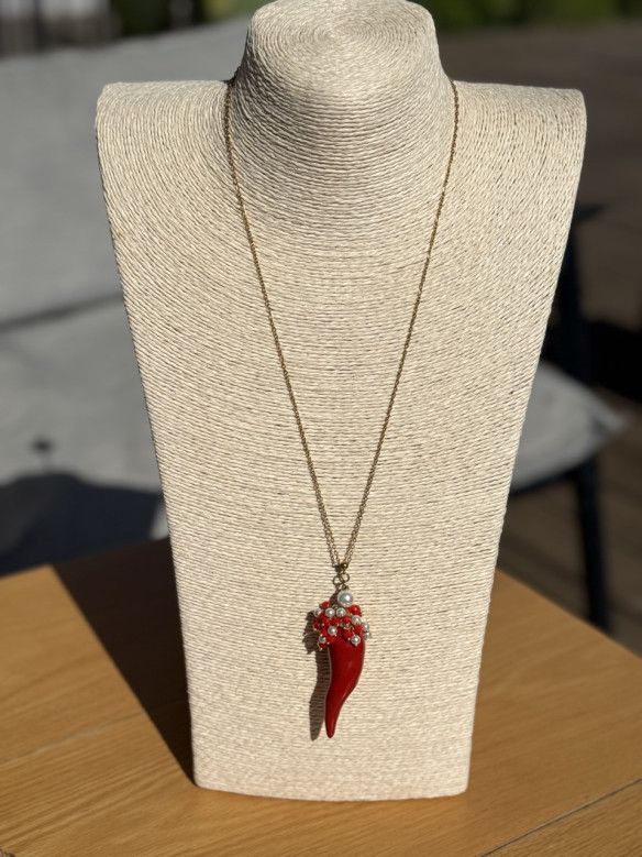 COLLANA CORNO CERAMICA CONFUORTO