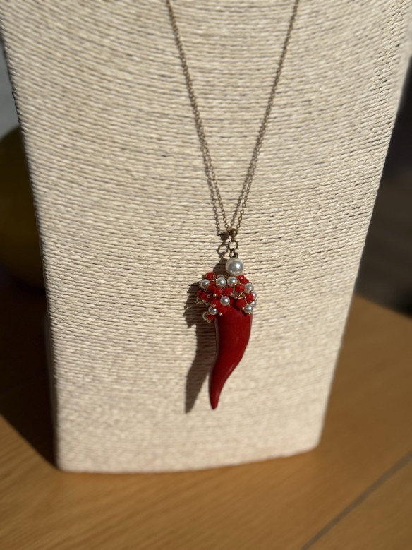 COLLANA CORNO CERAMICA CONFUORTO