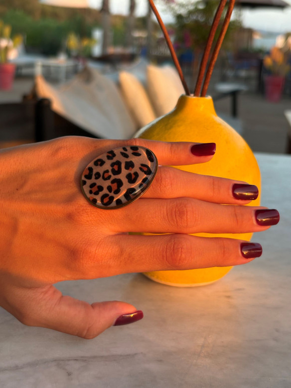 ANELLO LEOPARDATO VALIOSO