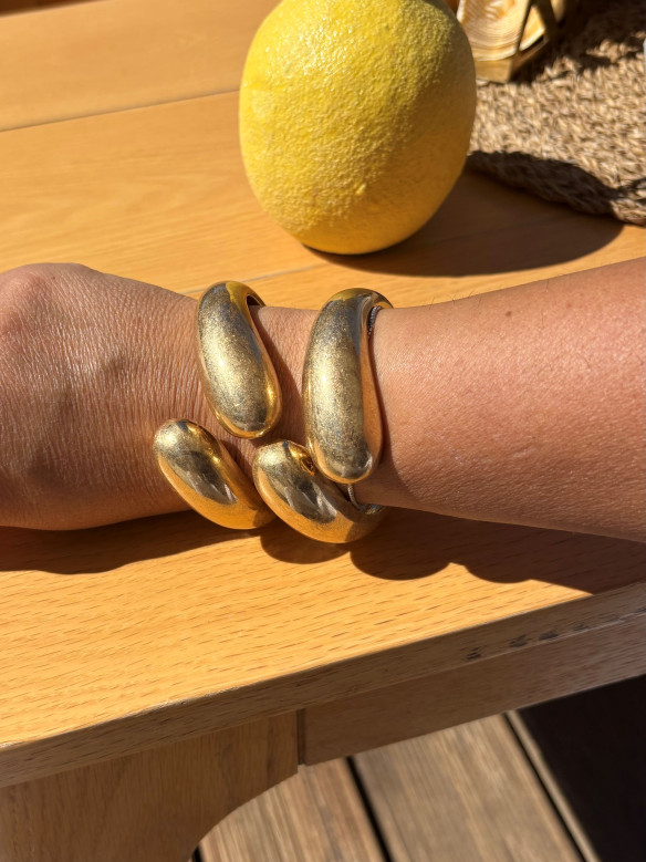 BRACCIALE RIGIDO DOPPIA GOCCIA VALIOSO