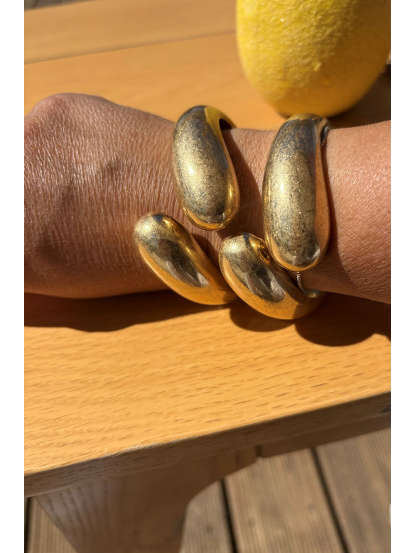 BRACCIALE RIGIDO DOPPIA GOCCIA VALIOSO