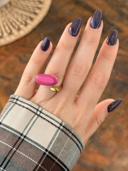 ANELLO ELLISSE SMALTATO VALIOSO