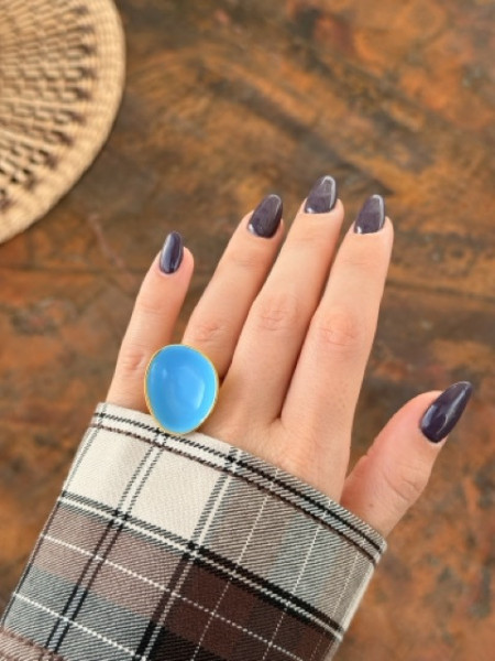 ANELLO COPPA SMALTATO VALIOSO