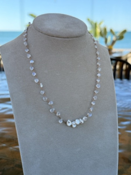 COLLANA PIETRE E PERLE BUCCARELLO