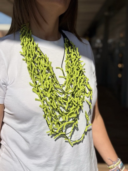 COLLANA IN TESSUTO BIJONDO