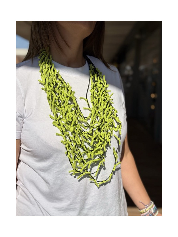 COLLANA IN TESSUTO BIJONDO