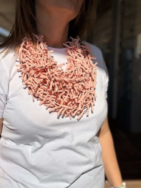 COLLANA IN TESSUTO BIJONDO