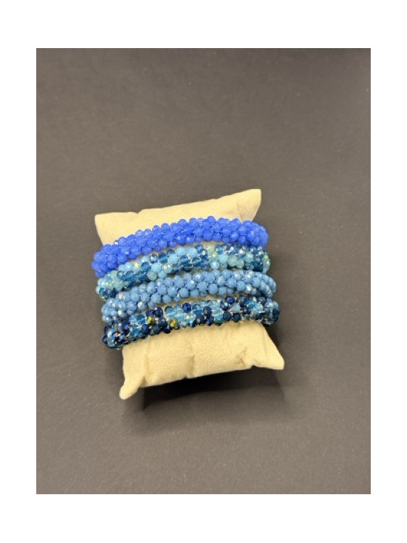 BRACCIALE ELASTICO CRISTALLI COLORATO VALIOSO
