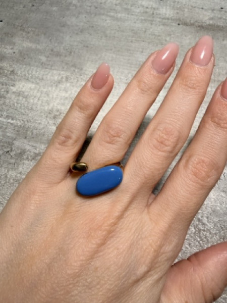 ANELLO ELLISSE SMALTATO VALIOSO