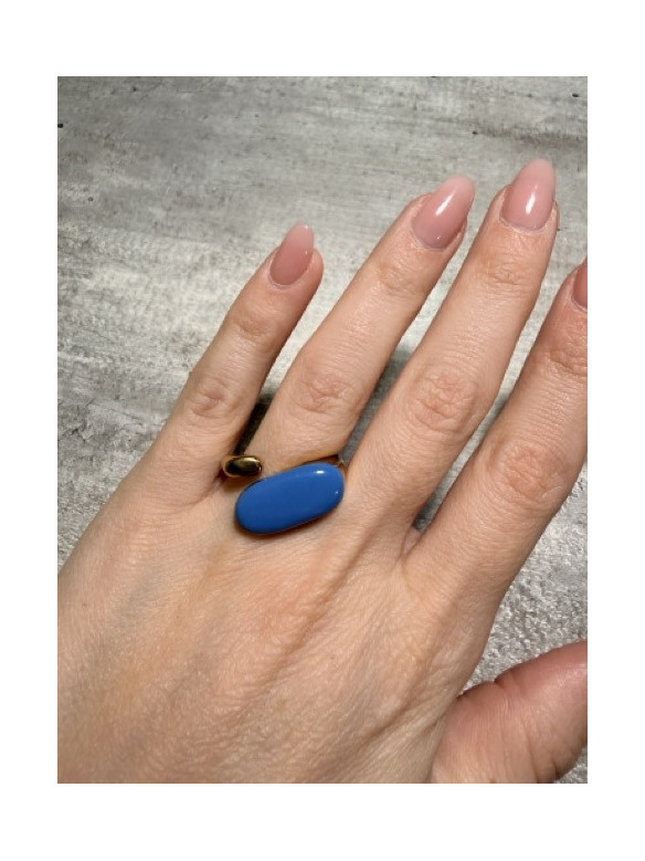 ANELLO ELLISSE SMALTATO VALIOSO