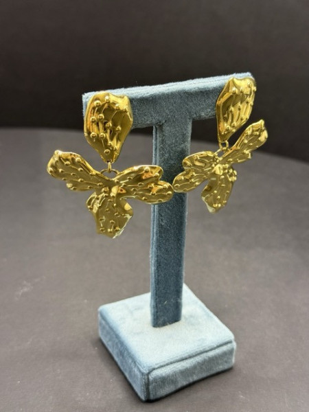 ORECCHINI ORO FOGLIA PENDENTE VALIOSO