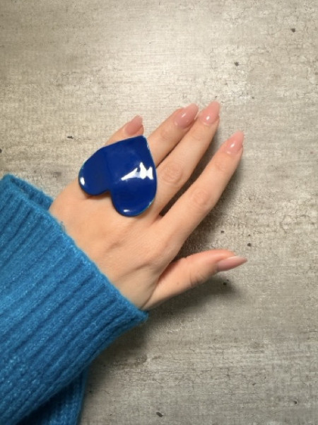 ANELLO CUORE SMALTATO VALIOSO