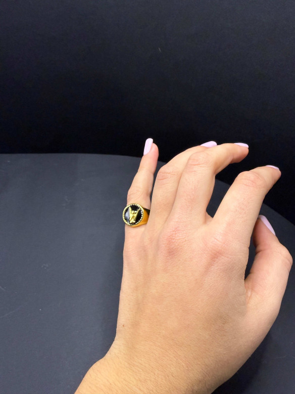 ANELLO CHEVALIER SMALTATO VALIOSO
