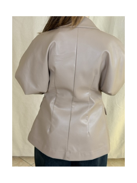 BLAZER STRUTTURATO ECOPELLE LUMINA